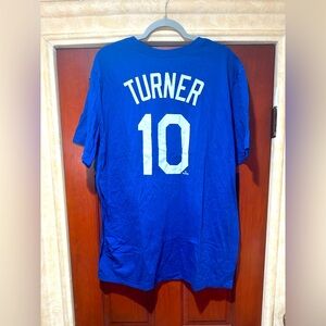 NWT Nike Justin Turner LA Dodgers Men’s Royal Player Name & Number T-Shirt